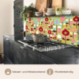 Patronen - Bloemen - Kleuren keuken achterwand 2 middel 871 -usp_DE