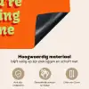 Oranje - Slow down you're doing fine - Retro Inductie beschemer met haakjes klein -ky-onderkant-nl