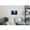 Walvis - Vissen - Donkerblauw Muursticker klein -slaapkamer