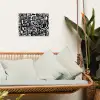 Symbolen - Abstract - Grafisch - Zwart tuinposter los doek klein -sfeer7