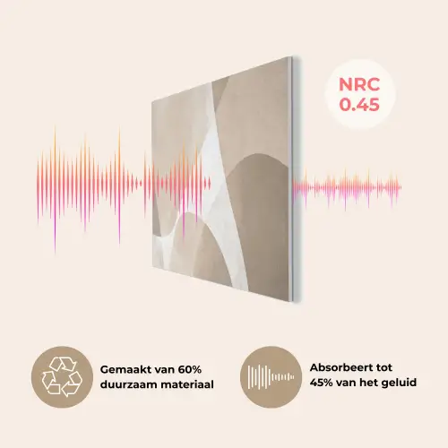 Vloeiende vlakken - Harmonieus - Golvend PET vilt klein -USP_NL