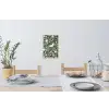 Groen - Vogel  - Bloemen Muursticker klein -eettafel