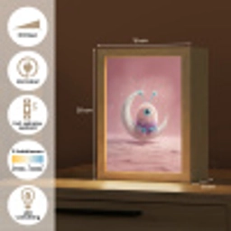 Maan - Monster - Roze Light Box met kabel klein -USP_NL