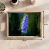 Bloemen - Blauw - Dennenboom Dienblad Rechthoek middel -USP_Formaat