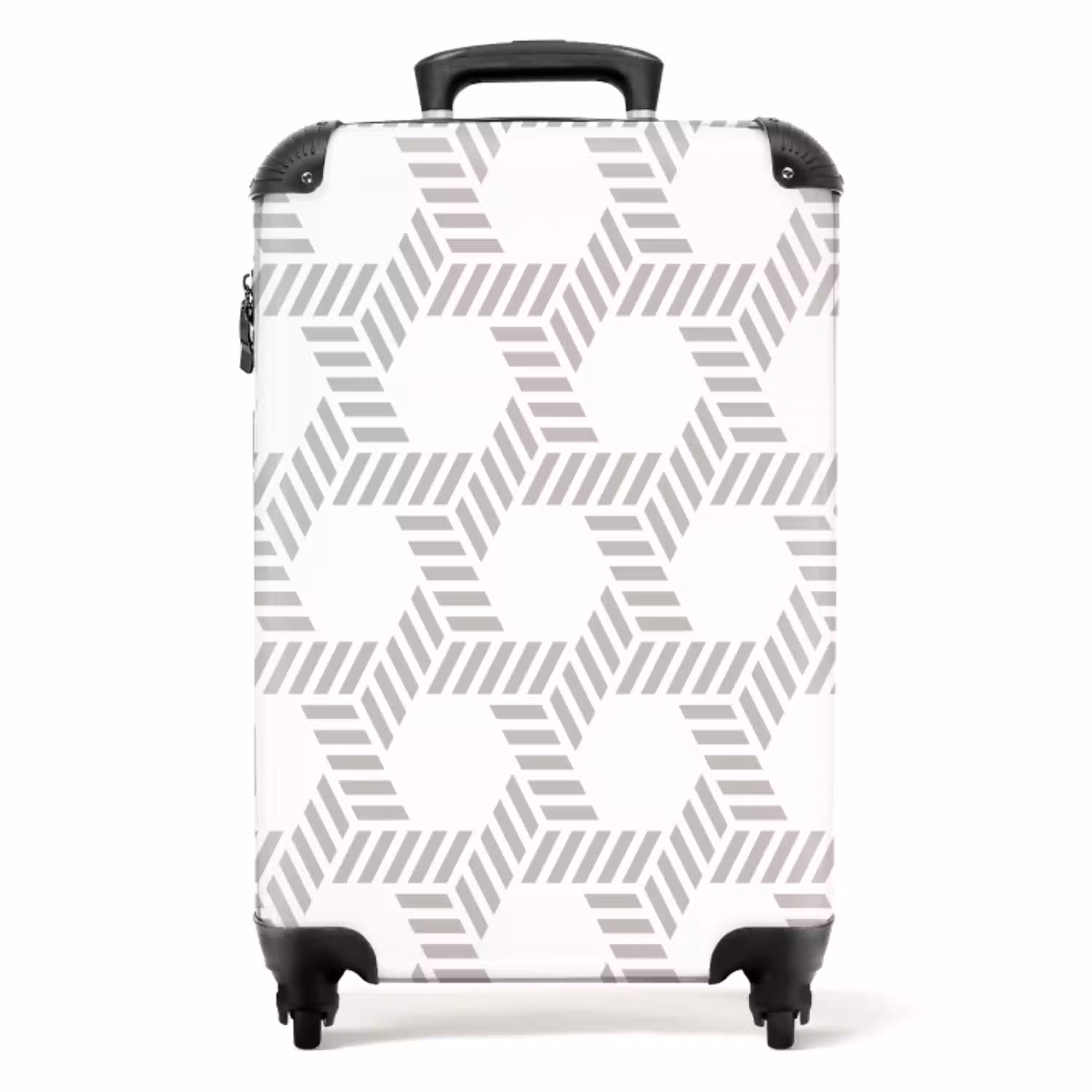 Grafisch - Patroon - Modern -  Opvallend - Begrensd NBS - Handbagage koffer - Kinderen Unisex middel 644 -productfoto_recht