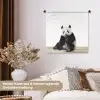 Panda -  Dieren - Kinderen - Jongens - Meisjes - Pandabeer Wandkleed katoen klein -tsfeer1_DE