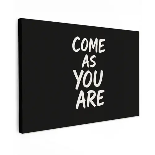 Quote - Zwart - Simpel canvas 2cm klein -z3d