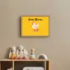 Kip - Rolschaatsen - Geel Light Box met batterij (Wandlamp kind) middel -sfeer2_kind
