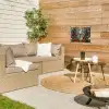 Kerstfeest - Dennenbos - Rood tuinposter los doek klein -sfeer4