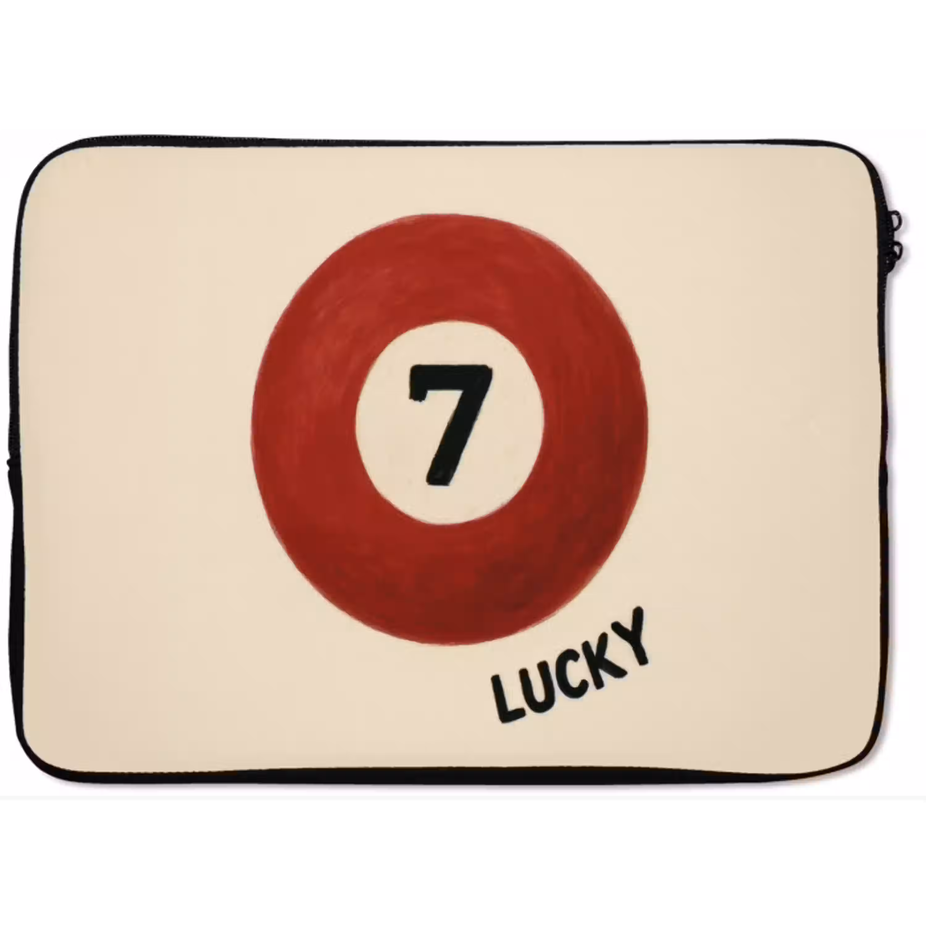 Cirkel - Zeven - Lucky - Rood laptophoes neopreen klein -zkaufland3dotto