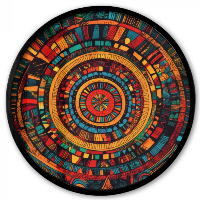 Mandala - Cirkels - Patronen Fotolijst rond zonder passe partout klein -3d