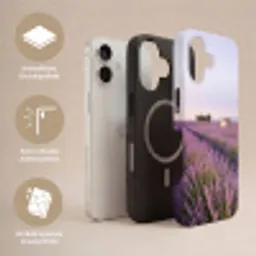 Lavendel - Landschap - Sereen - Paars Toughcase MagSafe Apple iPhone 17 klein -USP_Lagen_DE