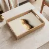 Pinda - Ruw - Beige Dienblad Rechthoek middel -sfeer1