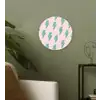 Patroon - Bliksem - Roze - Groen Wandcirkel plexiglas klein 852 -sfeer3