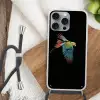 Papegaai - Kleurrijk - Vleugels - Sierlijk Hoesje iPhone 16 Pro Max met koord klein -sfeer4