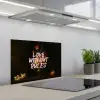 Liefde - Modern - Bloemen keuken achterwand spatscherm klein -3d_schuin