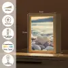 Hart - Stenen - Natuur - Keien - Zen - Kiezelstenen Light Box met kabel (Tafellamp) klein -USP_NL