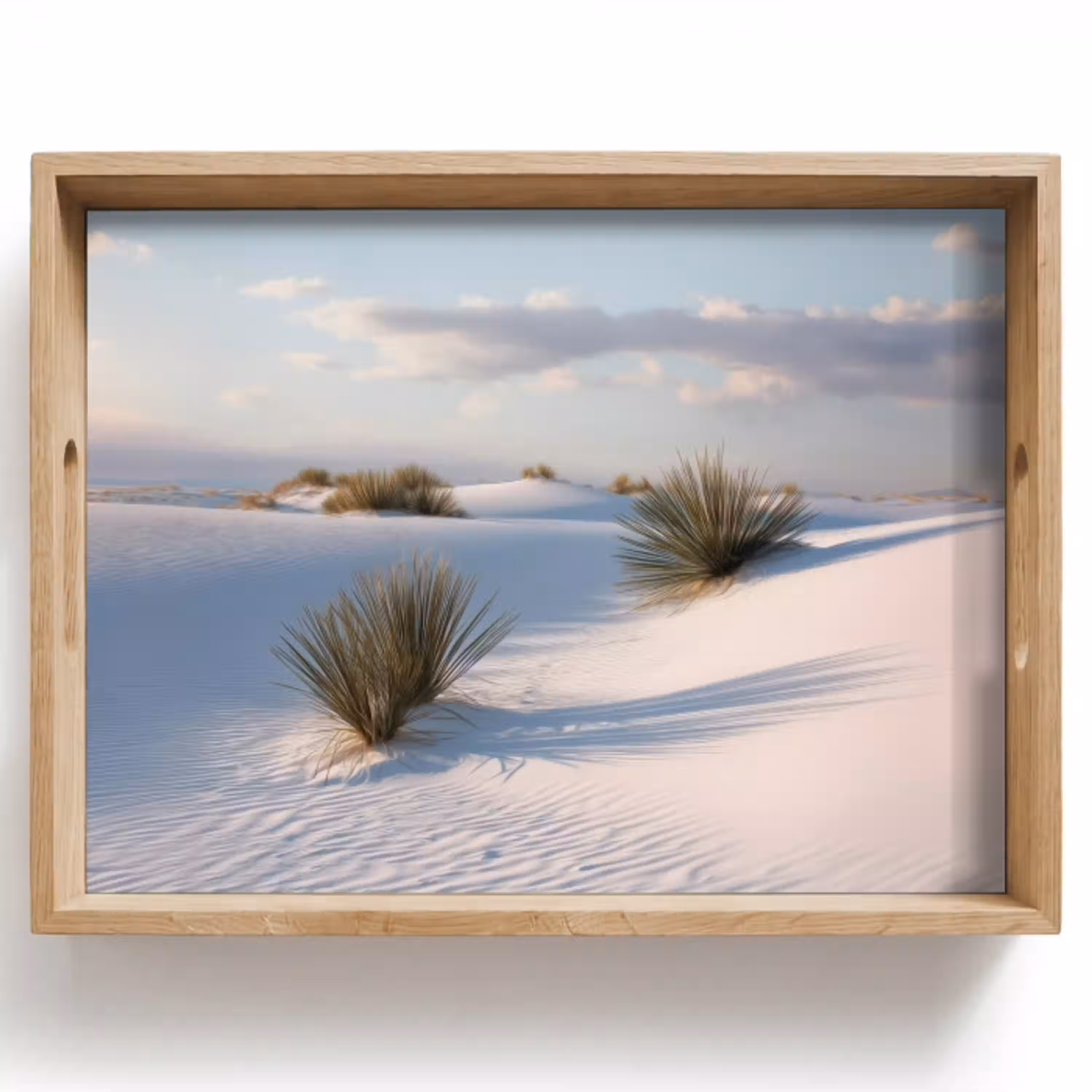 Duinen - Gras - Wolken - Beige Dienblad Rechthoek middel -z3d_shopping