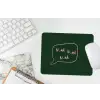 Tekstwolkje - Donkergroen - BLAH BLAH BLAH muismat rubber klein -witbureau