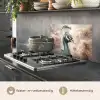 Pauw - Vogels - Bloemen - Boom - Botanisch keuken achterwand spatscherm klein -usp_NL