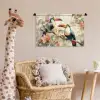 Toekan - Vogels - Bloemen - Tak Wandkleed katoen klein -wsfeer5_kind