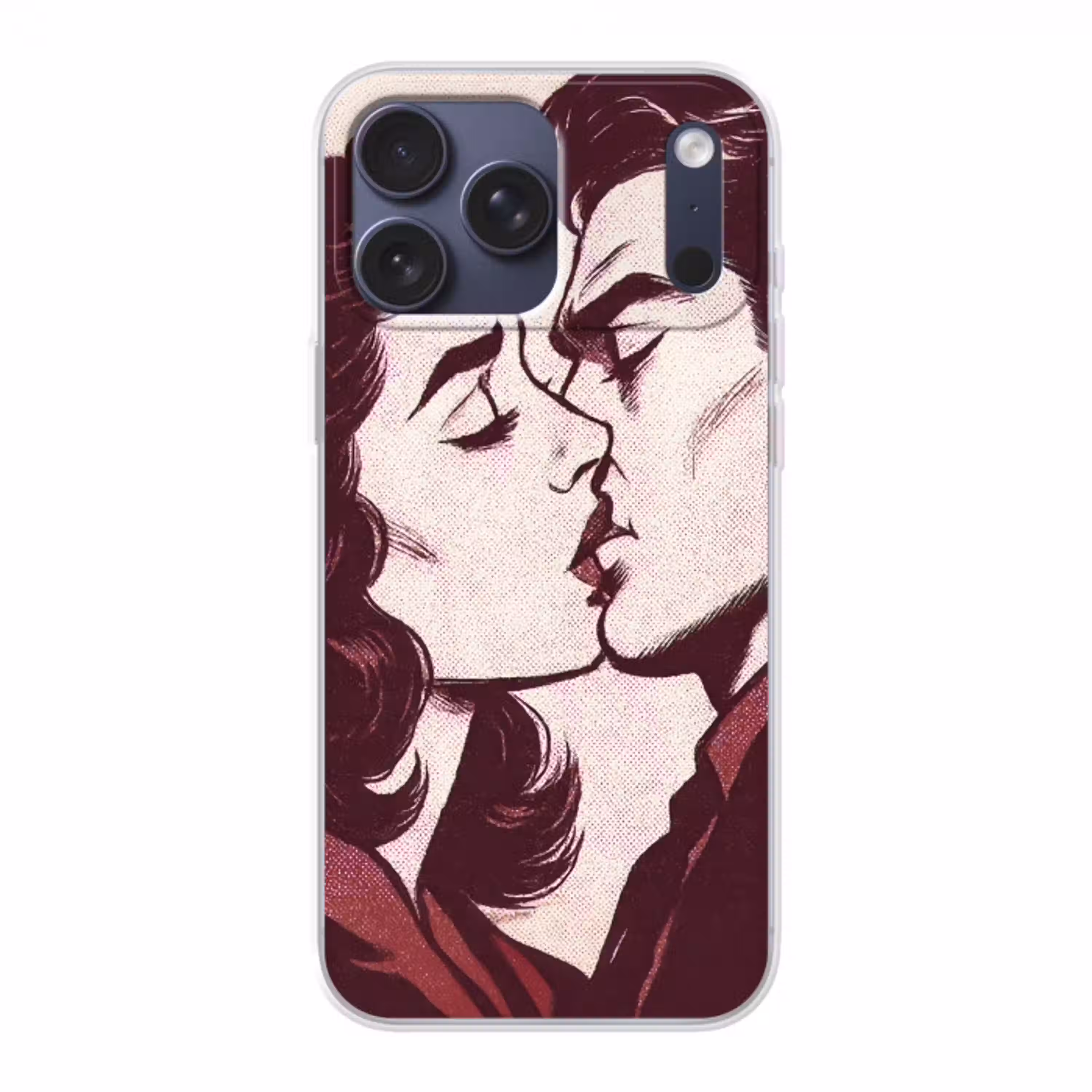 Kussen - Personen - Retro - Bordeaux Telefoonhoesje iPhone 17 Pro Max klein -3d