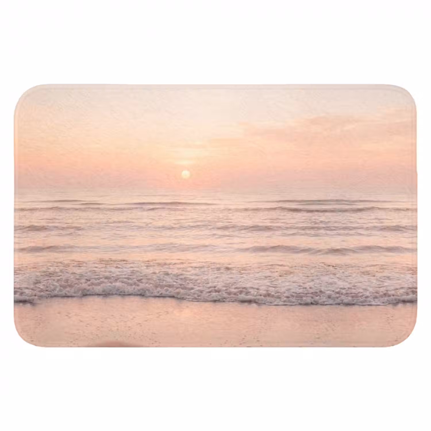 Badematte - Sonne - Strand - Rosa