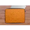Water - Druppels - Oranje laptophoes neopreen klein -tafel