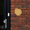 Mosterdgeel - Sierlijk Naambord Organisch middel -sfeer1