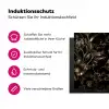 Gouden Flora op Zwart Fluweel Inductie beschermer vinyl 3mm middel -zzzzzzz-lf-ups
