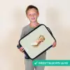 Prinses met tiara op groene stippenachtergrond Kinderkoffer - Zwart klein -sfeer4_NL