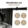 Bad - Bubbels - Zwart - Wit Wandkleed katoen klein -sfeer2