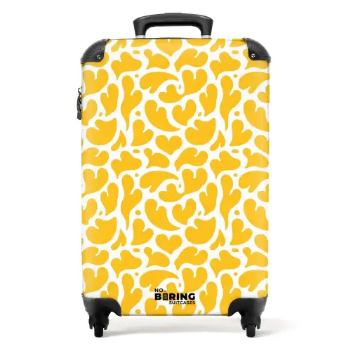 Patronen - Spatten van geel NBS - Handbagage koffer - Kinderen Unisex middel -productfoto_recht