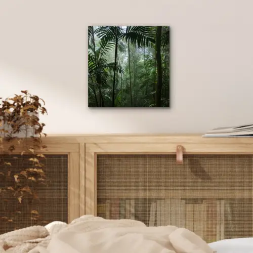 Regenwoud - Tropisch - Jungle - Bomen - Planten aluminium wit klein -sfeer3