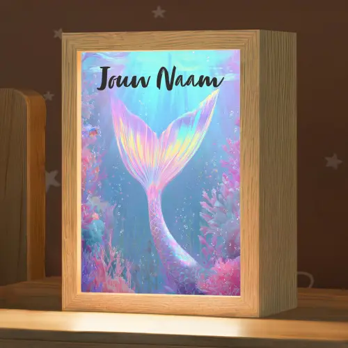 Zeemeerminnenstaart - Koraal - Water Light Box met kabel (Kinderlampje) klein -zzz_3d_website
