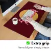 love your damn self - Cirkel - Glitter - Rood Muismat XXL klein -sfeer3