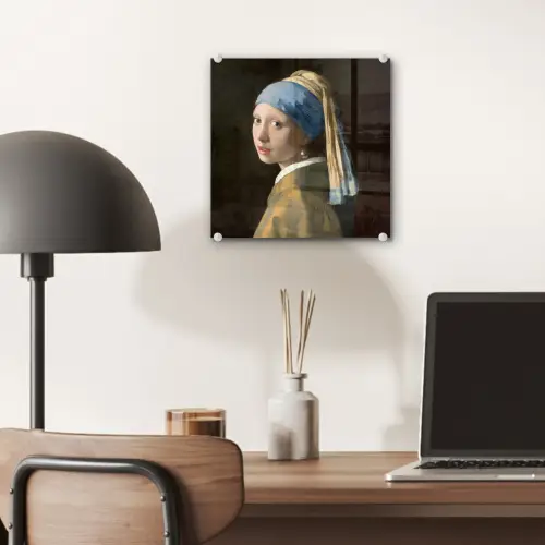 Meisje met de parel - Schilderij - Oude meesters - Vermeer plexiglas 5mm klein -sfeer6
