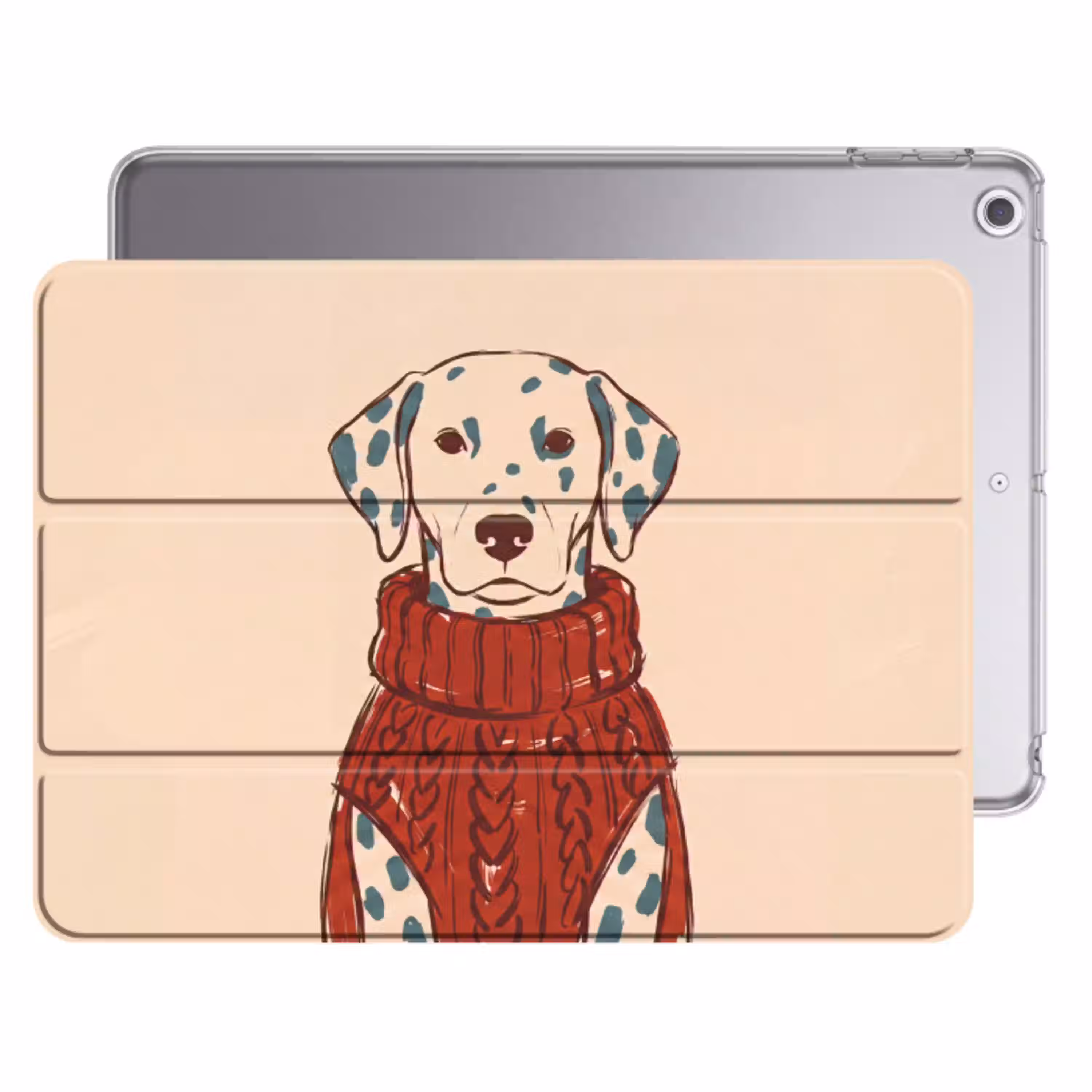 Hond - Trui - Winter - Dieren - Rood Apple iPad 2017 middel -threedimensional_3d_global