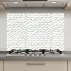 Golven - Patroon - Grijs keuken achterwand spatscherm klein 900 -3d_website