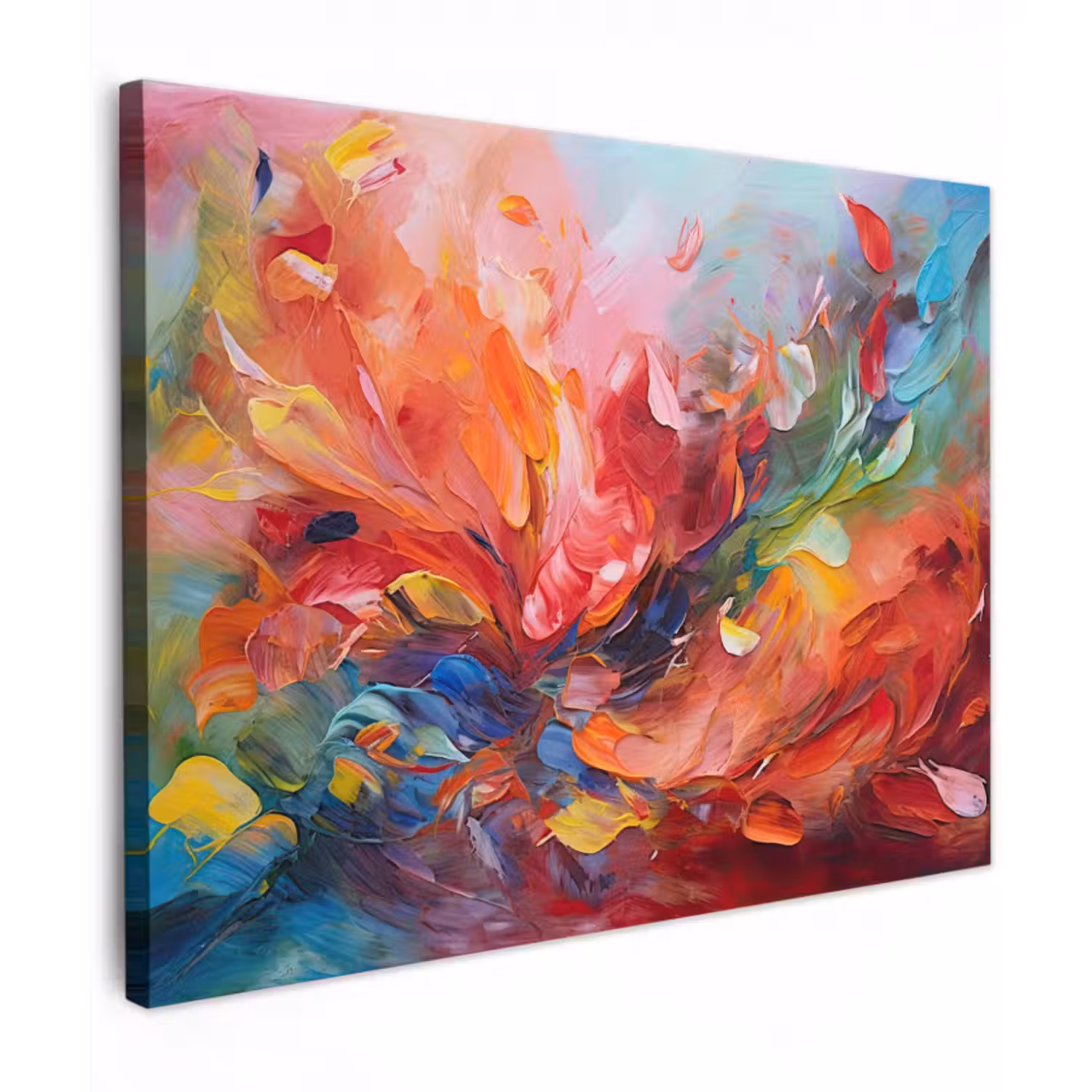 Leinwandbild - Ölgemälde - Kunst - Abstrakt - Farbenfroh