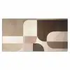 Geometrisch - Geweven structuur - Modern Muismat XXL klein -3d_leeg