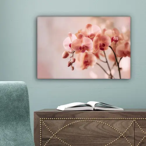 Orchidee - Bloemen - Roze - Bloemblaadjes canvas 2cm klein -sfeer4