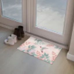 Kolibrie - Vliegen - Natuur - Illustratie - Kleurrijk Deurmat klein -sfeer3
