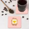 Brood - Illustratie - Quote - Roze onderzetter kurk middel -sfeer2