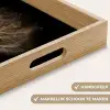 Lichtjes - Boom - Abstract - Zwart Dienblad Rechthoek middel -USP_HandgreepNL