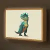 Stekels - Dino - Blauw - Gespierd Light Box met batterij (Wandlamp kind) middel -z3d_website