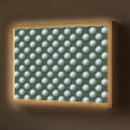 Ballen - Golf - Groen Light Box met batterij (Wandlamp) middel 907 -z3d_website