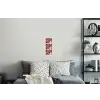 Japandi - Vintage - Decoratie - Rood Muursticker klein -slaapkamer