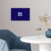 Blauw - Why not - Minimalistisch poster papier klein -sfeer3