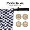 Oceaan - Octo - Blauw - Wit Wandkleed katoen klein 269 -sfeer2